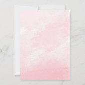 Pink Baby Bear Balloon Girl Baby Shower Einladung (Rückseite)