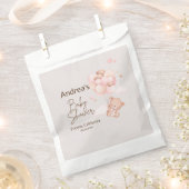 Pink Baby Bear & Balloons Babydusche Geschenktütchen (Ausgeschnitten)