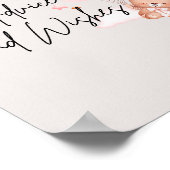 Pink Baby Bear & Balloons Beratung & Wünsche Poster (Ecke)