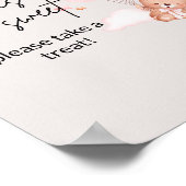 Pink Baby Bear & Balloons Leckerei Poster (Ecke)