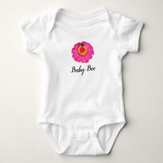 Pink Baby Bee Strampler (Vorderseite)
