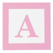 Pink Baby Block Sonogram Pregnancy Keepake Foto Würfel (Rechts)