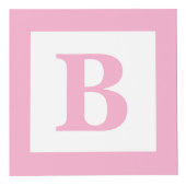 Pink Baby Block Sonogram Pregnancy Keepake Foto Würfel (Vorderseite)