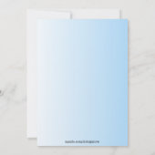 Pink Baby Boy Stork Babydusche Einladung (Rückseite)