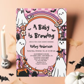 Pink Baby braut Halloween Babydusche Einladung