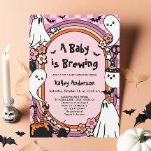Pink Baby braut Halloween Babydusche