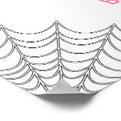 Pink Baby Breet Halloween Baby Dusche Willkommen Poster (Ecke)