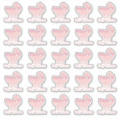 Pink Baby Buggy Baby Shooting Stickers Aufkleber (Vorderseite)