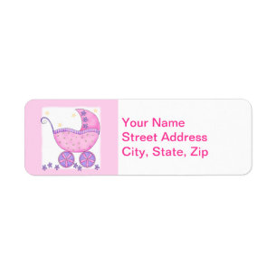 Pink Baby Buggy Carriage Dusche individuell angepa
