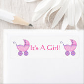 Pink Baby Buggy Carriage It's a Girl Customized (Insitu)