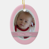 Pink Baby Buggy Template Keramikornament (Hinten)