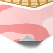 Pink-Baby-Camouflage; Eiscreme Poster (Ecke)