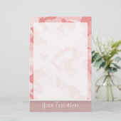 Pink-Baby-Camouflage; Personalisiert Briefpapier (Stehend Vorderseite)