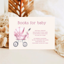 Pink Baby Carriage Books for baby