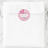 Pink Baby Carriage Sticker (Tasche)
