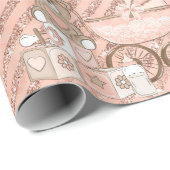 Pink Baby Carriers Geschenkpapier (Rolleneckpunkt)
