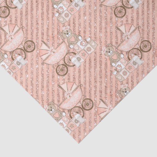 Pink Baby Carriers Seidenpapier (Ausschnitt)