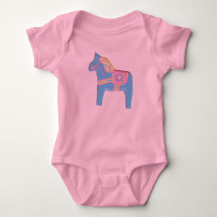 Pink Baby Dala Strampler
