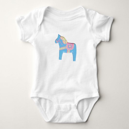 Pink Baby Dala Strampler (Vorderseite)