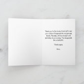 Pink Baby Danke Karte (Innenseite)