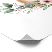 Pink Baby Death mit Blumenreath Poster (Ecke)