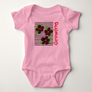 Pink Baby Designer Outfit Strampler