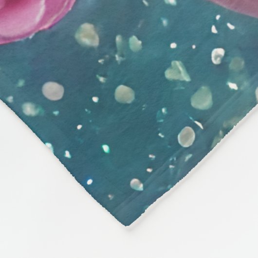 Pink Baby Dragon Fleecedecke (Ecke)