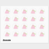 Pink Baby Dress Baby Shooting Stickers (Blatt)