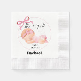 Pink Baby Dusche, Baby Girl Dusche Serviette