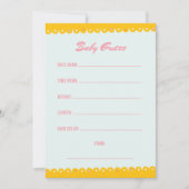 Pink Baby Dusche Guess Einladung (Vorderseite)