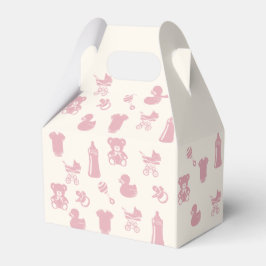 Pink Baby Dusche Muster Geschenkschachtel