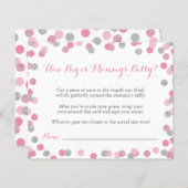 Pink Baby Dusche Wie groß ist Mama's Bauchspiel (Vorne/Hinten)