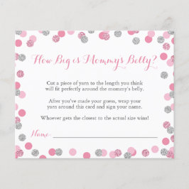 Pink Baby Dusche Wie groß ist Mama's Bauchspiel