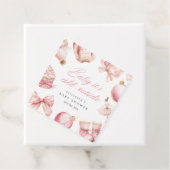 Pink Baby Es ist kalt draußen Babydusche Geschenkanhänger (Beispiel)