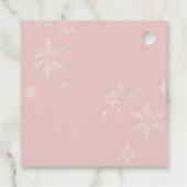 Pink Baby Es ist kalt draußen Babydusche Geschenkanhänger (Rückseite)