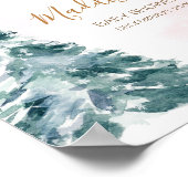 Pink Baby Es ist kalt draußen Willkommen Poster (Ecke)