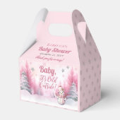 Pink Baby Es ist kalte Outside Snow Girl Babydusch Geschenkschachtel (Rückseite)
