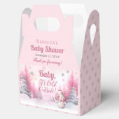 Pink Baby Es ist kalte Outside Snow Girl Babydusch Geschenkschachtel (Geöffnet)