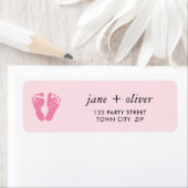 PINK BABY FEED niedliche Fußdrucke (Insitu)