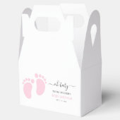 Pink Baby Feet Baby Shower Party, Girl Baby Shower Geschenkschachtel (Geöffnet)
