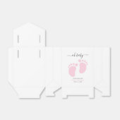 Pink Baby Feet Baby Shower Party, Girl Baby Shower Geschenkschachtel (Ungefaltet)