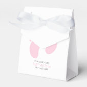 Pink Baby Feet Baby Shower Party, Girl Baby Shower Geschenkschachtel (Vorderseite)
