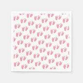 Pink Baby Feet Babydusche Serviette (Vorderseite)