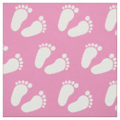 Pink Baby Fußabdrücke Muster Gewebe DIY Textil Stoff (Muster)