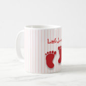 Pink baby girl - Baby Dusche Gefallen Kaffeetasse (Vorderseite Links)