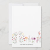 Pink Baby Girl Babydusche per Mail Einladung (Rückseite)