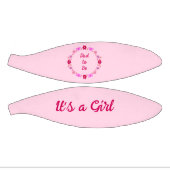 Pink Baby Girl Butterfets und Blume nach Maß Mini Basketball (Panele)