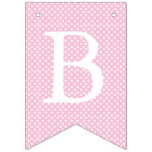 Pink 👶 Baby Girl Dusche Party Wimpelkette (Dritte Fahne)