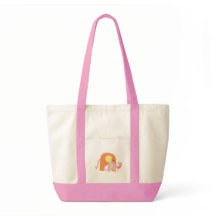 Pink Baby Girl Elephant Tasche