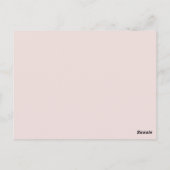 Pink Baby Girl Foto Skript danke Karte (Rückseite)